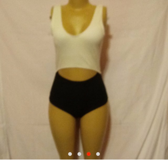 NWT Rib Two-Tone Swimsuit - Picture 2 of 4